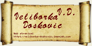 Veliborka Dosković vizit kartica